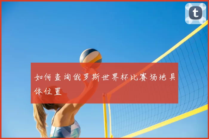 如何查询俄罗斯世界杯比赛场地具体位置